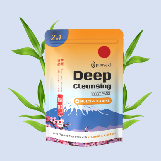 Purisaki Deep Cleansing Foot Patches (2in1: Detox + Vitamin)